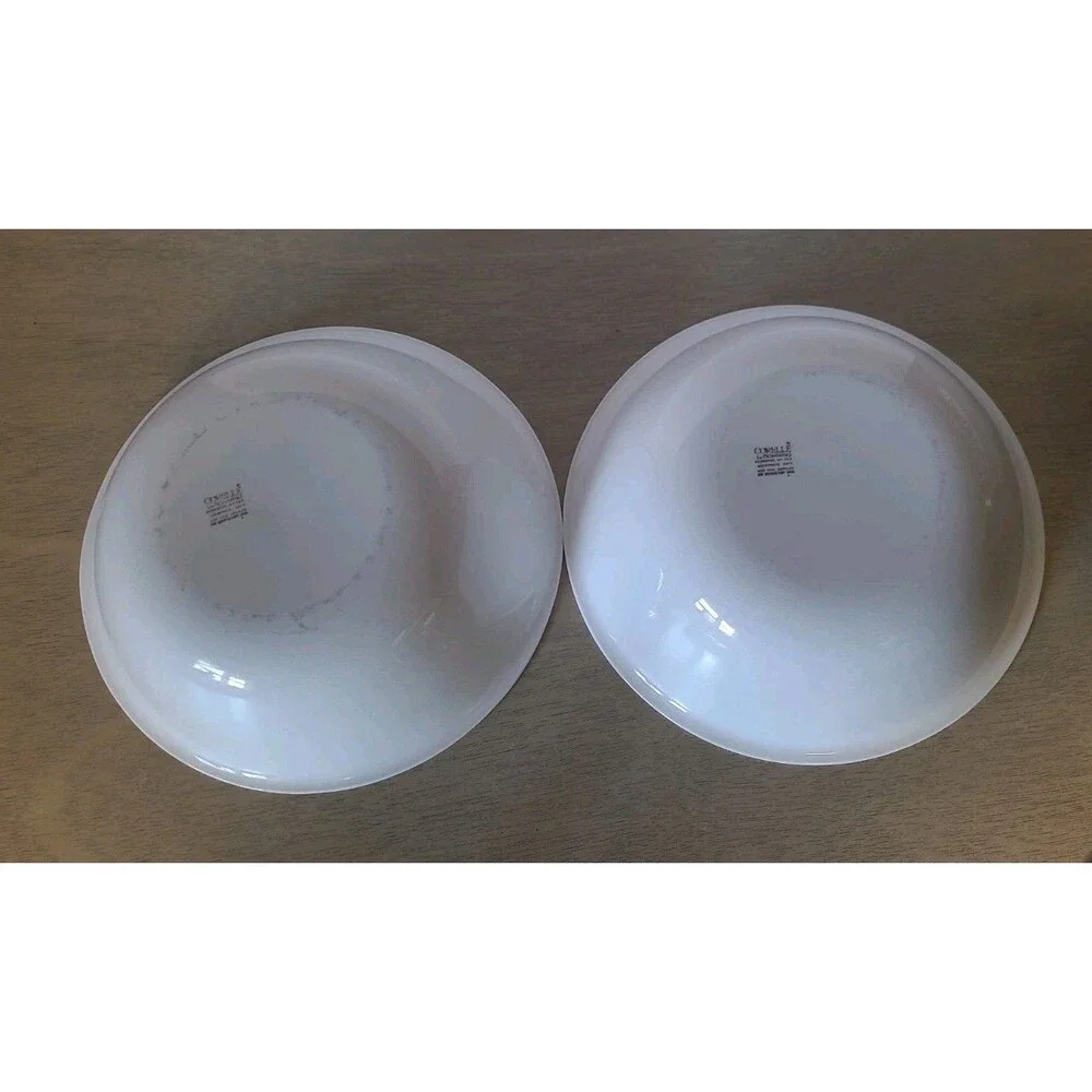 Set 2 Corelle Winter Frost White Round Serving Bowls 10